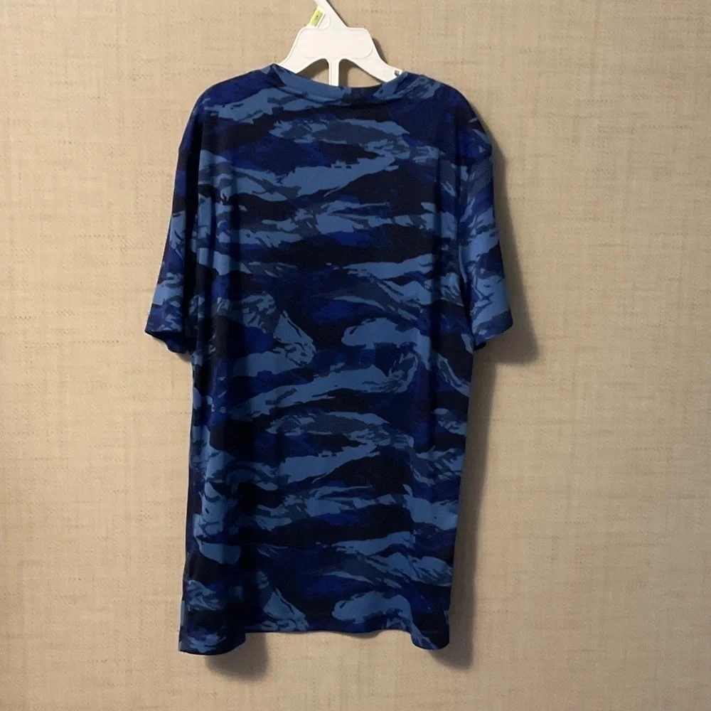 Old Navy Blue Camo Kids Short Sleeve Tee